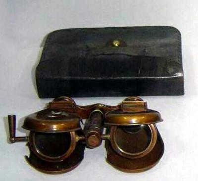 Spy Glass Antique Brass Binocular
