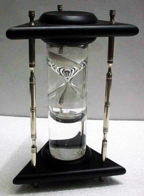 Vintage brass hour glass sand timer