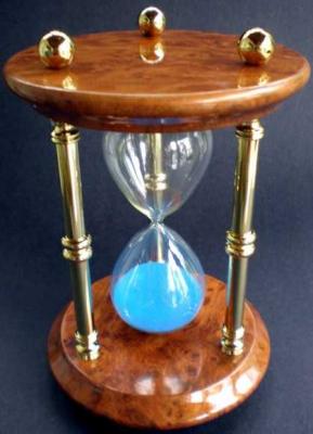 Sand Timer With Wooden Base