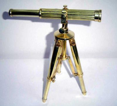 Nautical Brass Tripod Telescope