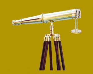 Brass Binocular With Tripod