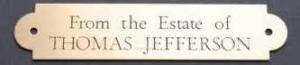 Brass Door Name Plate