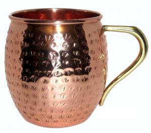 Copper Barrel Mug Hammered
