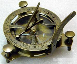 Antique Finish Sundial Compass
